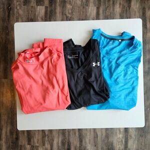 Workout Bundle Women's XL Under Armour Shorts Tank Shirt Gym Athletic Athleisure